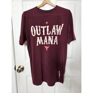 Under Armour Project Rock T-Shirt Mens Outlaw Mana Loose Medium